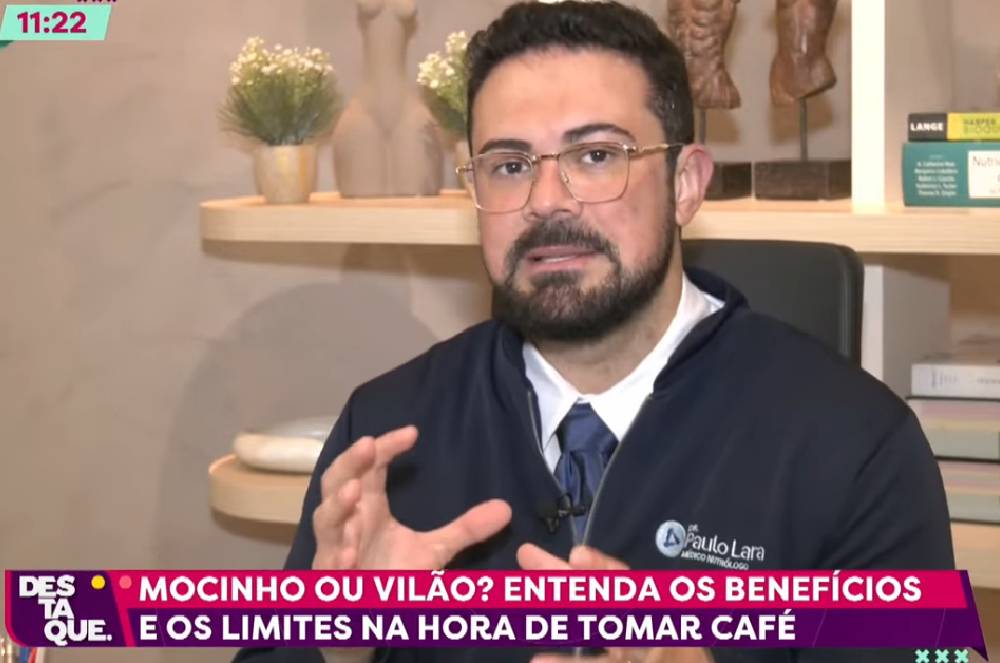 Dr. Paulo Lara fala sobre os efeitos do café em participação na Rede Massa Ponta Grossa